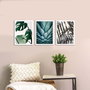 Wallity Cuadro decorativo de MDF multicolor (3 piezas)